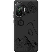 Чорний чохол BoxFace Poco F7 Mountains