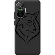 Чорний чохол BoxFace Poco F7 Wolf