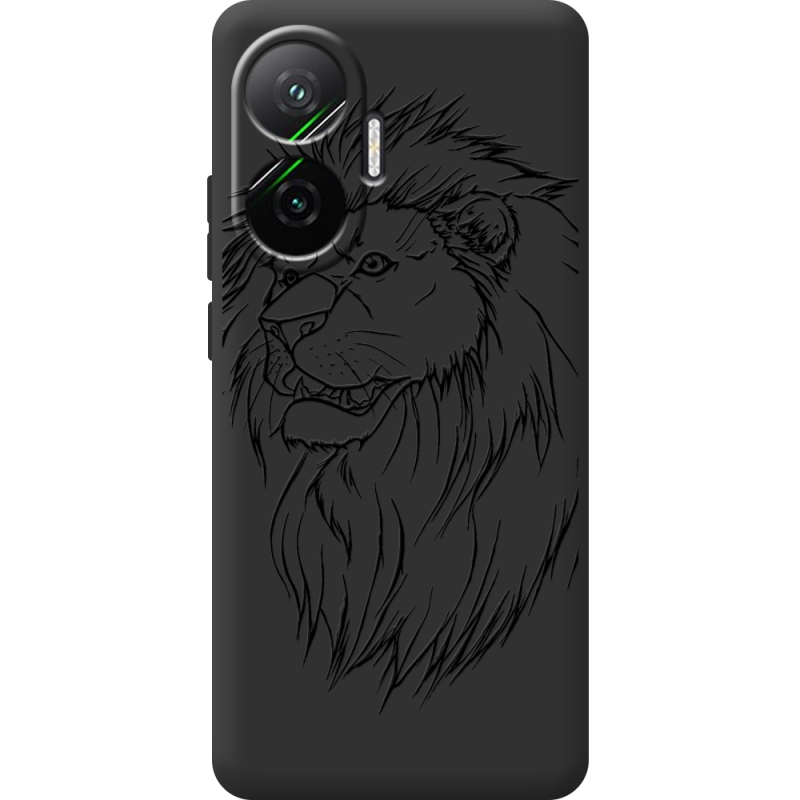 Чорний чохол BoxFace Poco F7 Lion