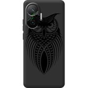 Чорний чохол BoxFace Poco F7 Owl