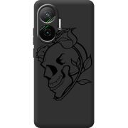 Чорний чохол BoxFace Poco F7 Skull and Roses