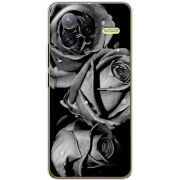 Чохол BoxFace Poco F7 Ultra Black and White Roses
