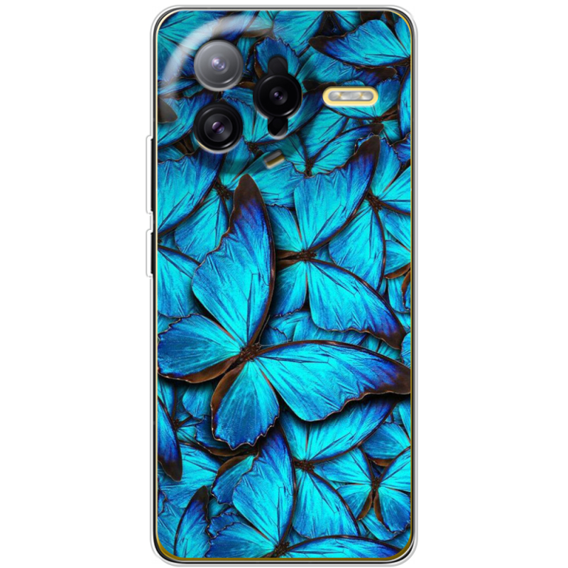 Чохол BoxFace Poco F7 Ultra лазурные бабочки