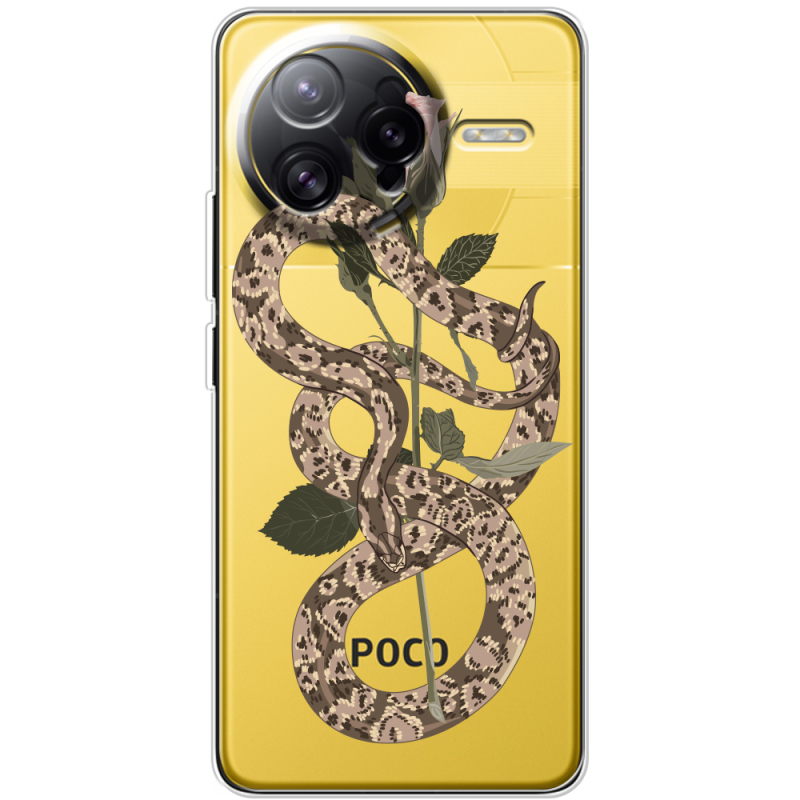Прозорий чохол BoxFace Poco F7 Ultra Glamor Snake