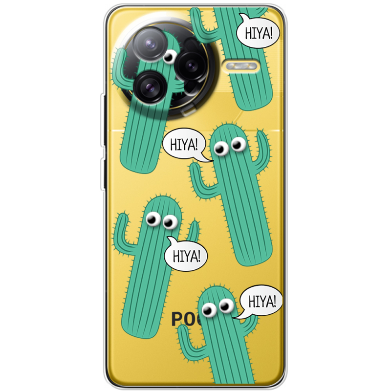 Прозорий чохол BoxFace Poco F7 Ultra с 3D-глазками HIYA