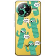 Прозорий чохол BoxFace Poco F7 Ultra с 3D-глазками HIYA