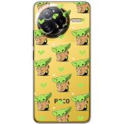 Прозорий чохол BoxFace Poco F7 Ultra Pattern Baby Yoda
