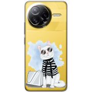 Прозорий чохол BoxFace Poco F7 Ultra Cat Style