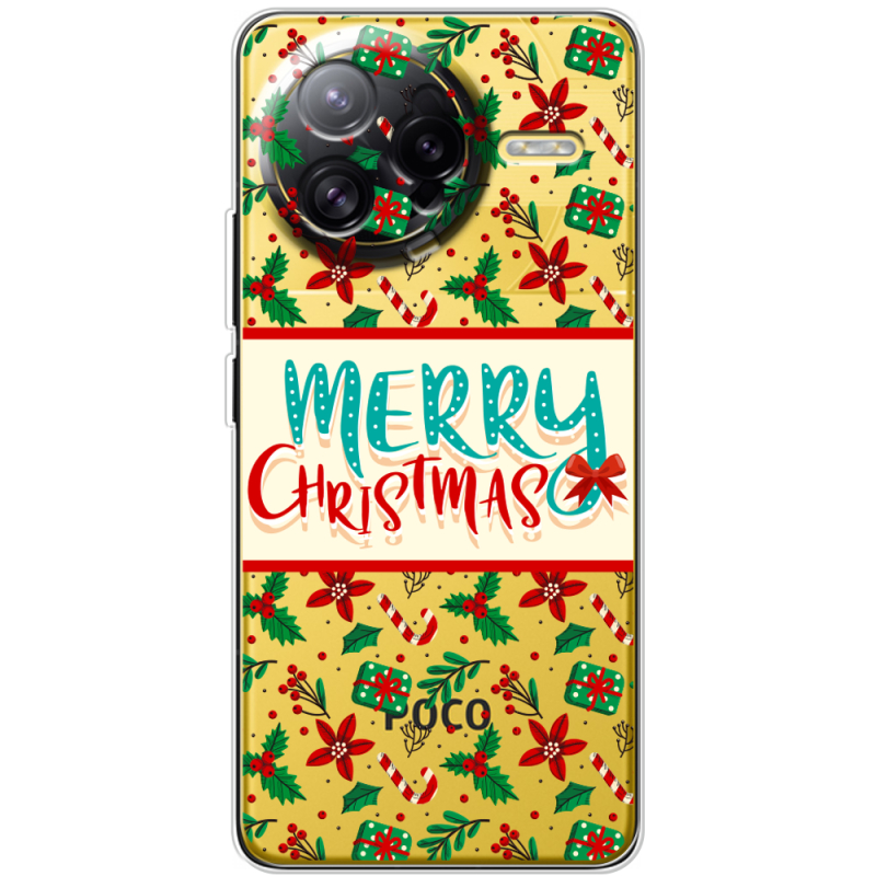 Прозорий чохол BoxFace Poco F7 Ultra Vintage Christmas Pattern