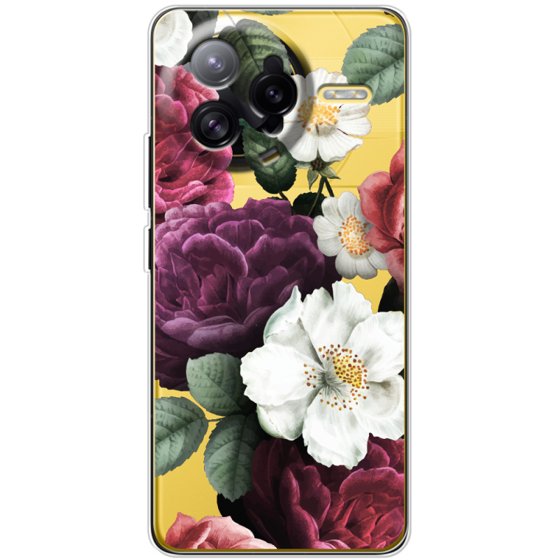 Прозорий чохол BoxFace Poco F7 Ultra Floral Dark Dreams