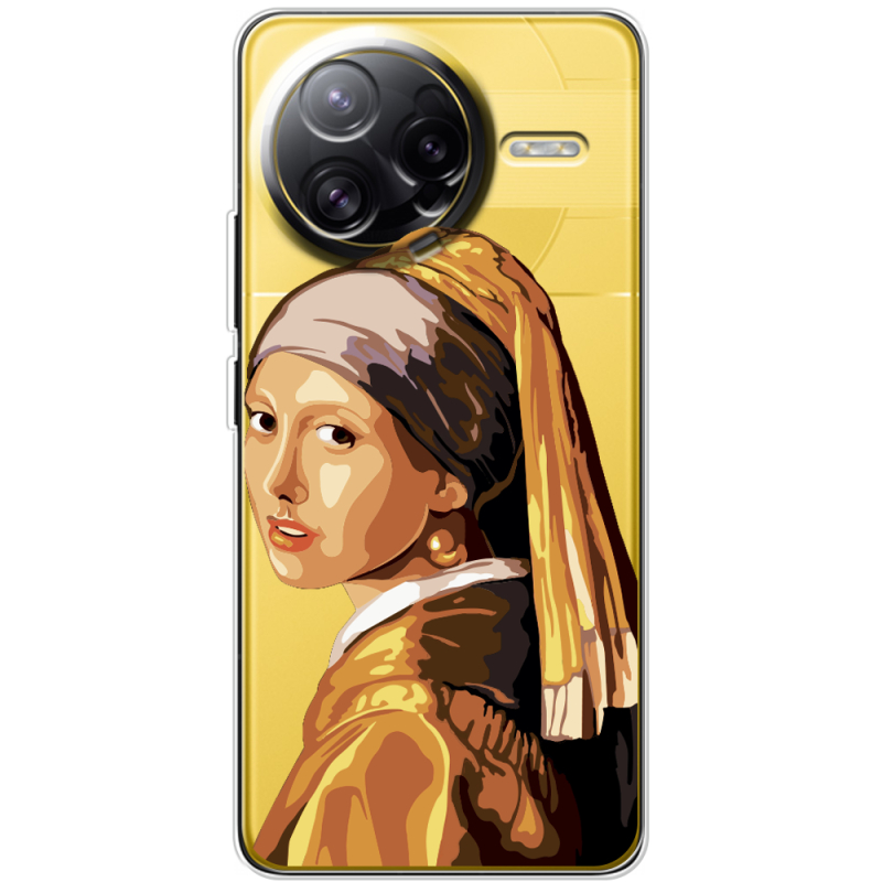 Прозорий чохол BoxFace Poco F7 Ultra Девушка с жемчужной серёжкой