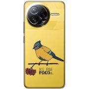 Прозорий чохол BoxFace Poco F7 Ultra Синиця і калина