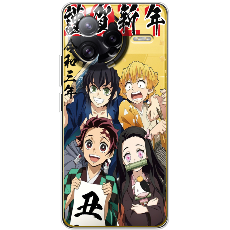 Прозорий чохол BoxFace Poco F7 Ultra Незуко та друзі