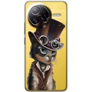 Прозорий чохол BoxFace Poco F7 Ultra Steampunk Cat