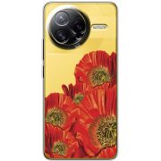 Прозорий чохол BoxFace Poco F7 Ultra Red Poppies