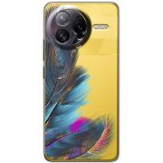 Прозорий чохол BoxFace Poco F7 Ultra Feathers