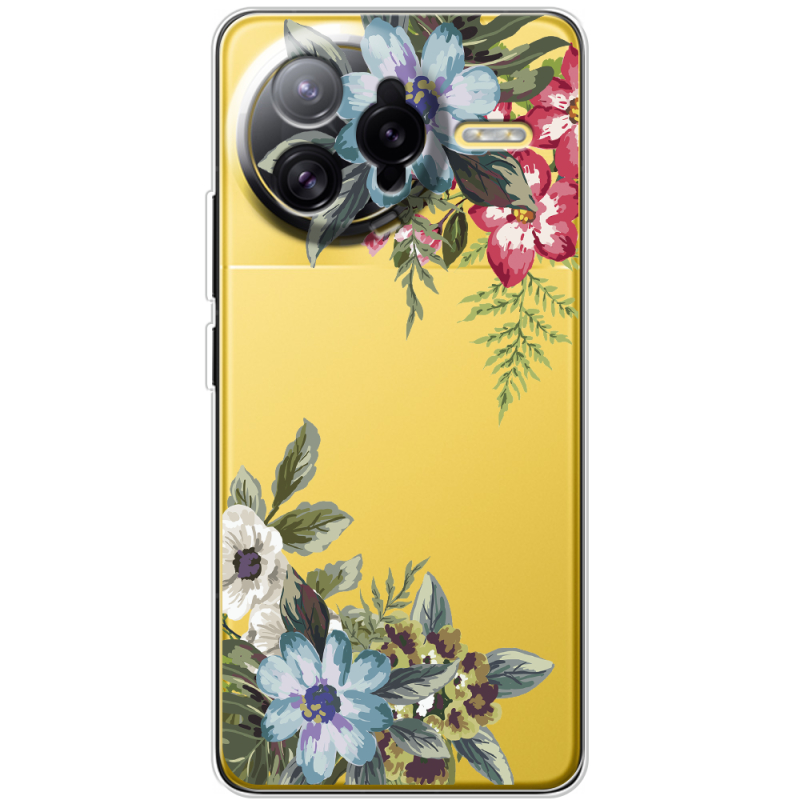 Прозорий чохол BoxFace Poco F7 Ultra Floral