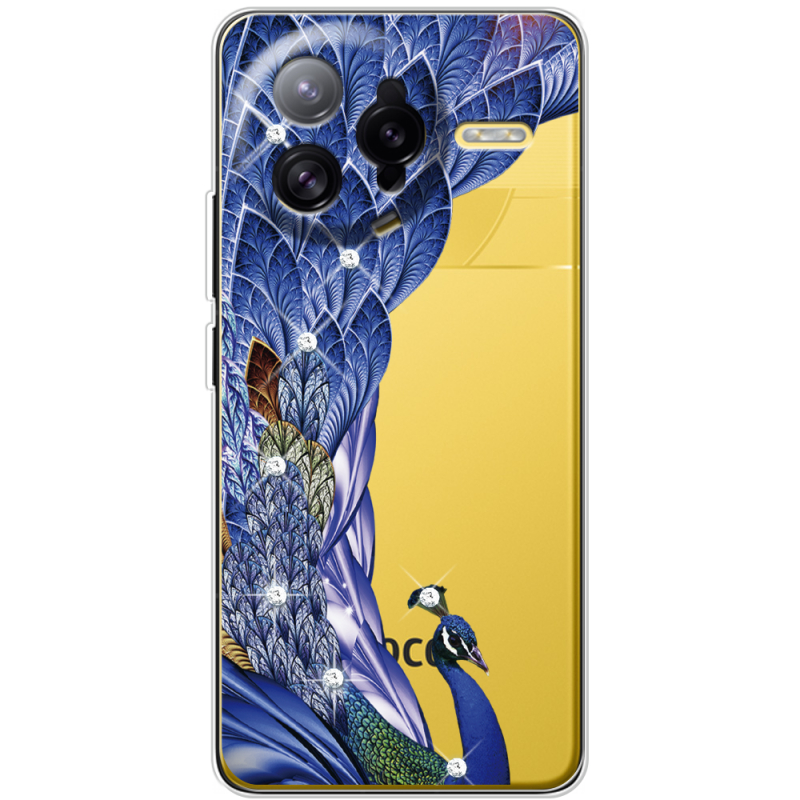 Чохол зі стразами Poco F7 Ultra Peafowl