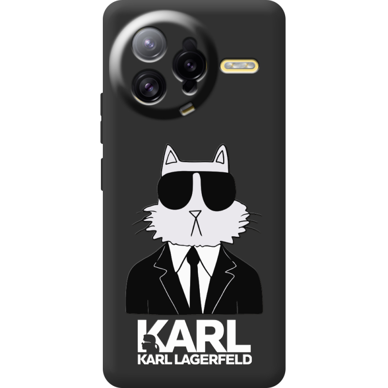 Чорний чохол BoxFace Poco F7 Ultra Cat in Black