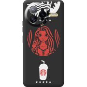 Чорний чохол BoxFace Poco F7 Ultra RedWhite Coffee