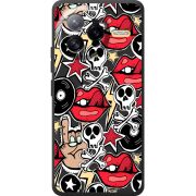 Чорний чохол BoxFace Poco F7 Ultra Rock Graffiti