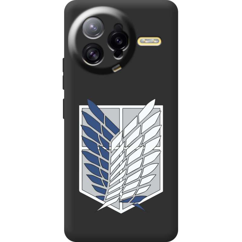 Чорний чохол BoxFace Poco F7 Ultra Атака Титанов Крылья Свободы