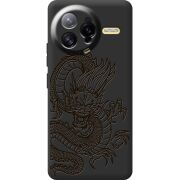 Чорний чохол BoxFace Poco F7 Ultra Chinese Dragon