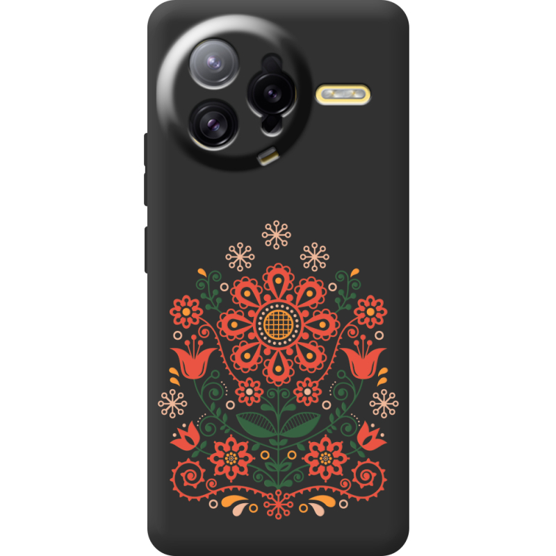 Чорний чохол BoxFace Poco F7 Ultra Ukrainian Ornament