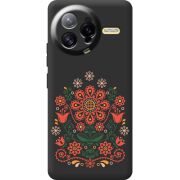 Чорний чохол BoxFace Poco F7 Ultra Ukrainian Ornament