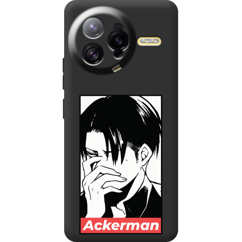Чорний чохол BoxFace Poco F7 Ultra Attack On Titan - Ackerman