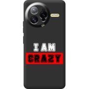 Чорний чохол BoxFace Poco F7 Ultra I'm Crazy