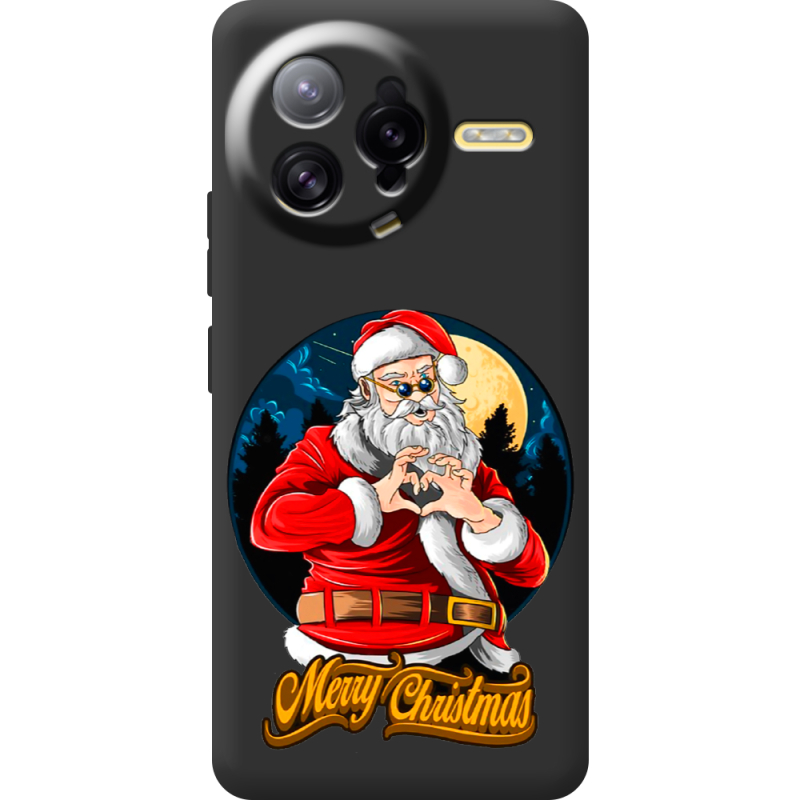Чорний чохол BoxFace Poco F7 Ultra Cool Santa