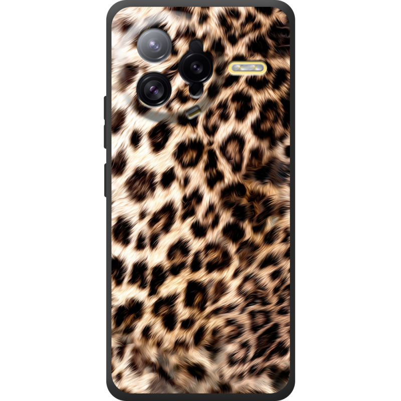 Чорний чохол BoxFace Poco F7 Ultra Леопардовий