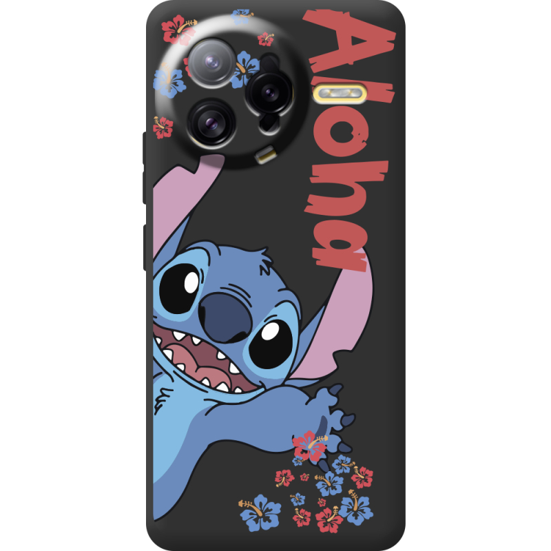 Чорний чохол BoxFace Poco F7 Ultra Гавайський гість Stich