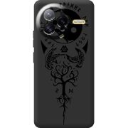 Чорний чохол BoxFace Poco F7 Ultra Hugin and Munin