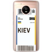 Прозрачный чехол Uprint Motorola Moto G5 XT1676 Ticket Kiev