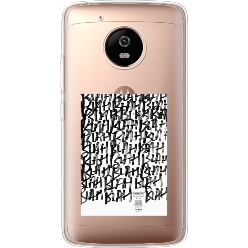 Прозрачный чехол Uprint Motorola Moto G5 XT1676 Blah Blah