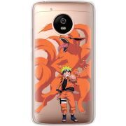 Прозрачный чехол Uprint Motorola Moto G5 XT1676 Naruto and Kurama