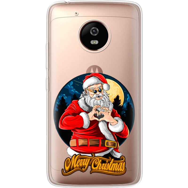 Прозрачный чехол Uprint Motorola Moto G5 XT1676 Cool Santa