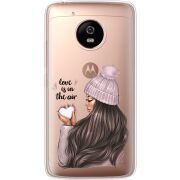 Прозрачный чехол Uprint Motorola Moto G5 XT1676 love is in the air