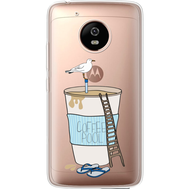 Прозрачный чехол Uprint Motorola Moto G5 XT1676 Segull in Cofee Pool