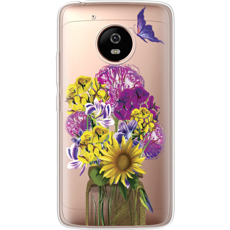 Прозрачный чехол Uprint Motorola Moto G5 XT1676 My Bouquet