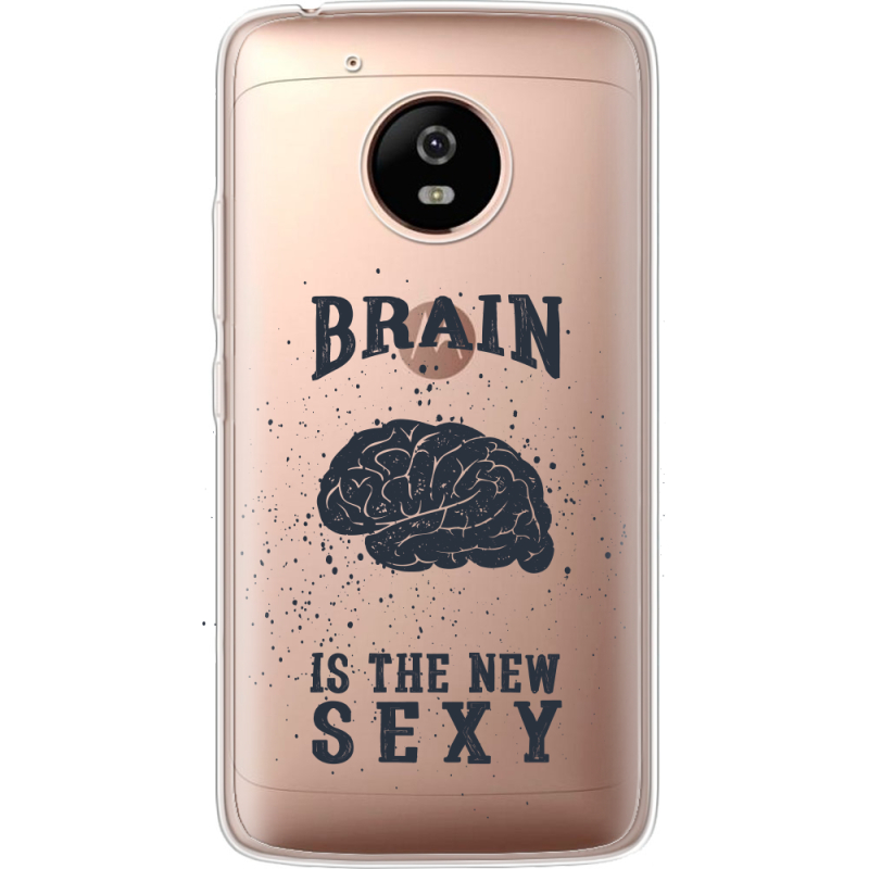 Прозрачный чехол Uprint Motorola Moto G5 XT1676 Sexy Brain