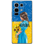 Чохол BoxFace Infinix Note 50 Україна дівчина з букетом