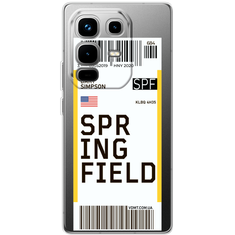 Прозорий чохол BoxFace Infinix Note 50 Ticket Springfield