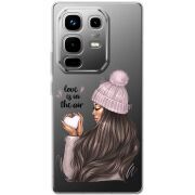 Прозорий чохол BoxFace Infinix Note 50 love is in the air