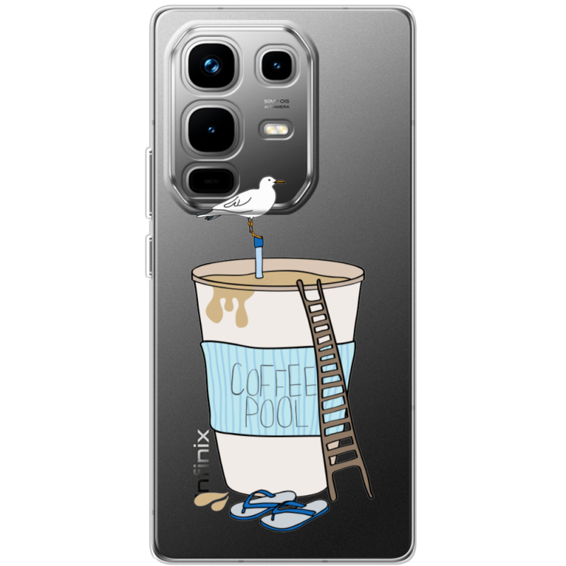 Прозорий чохол BoxFace Infinix Note 50 Segull in Cofee Pool
