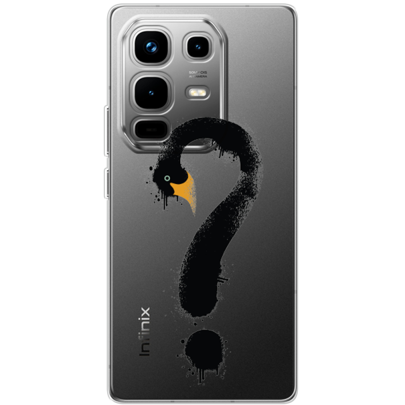Прозорий чохол BoxFace Infinix Note 50 Swan question