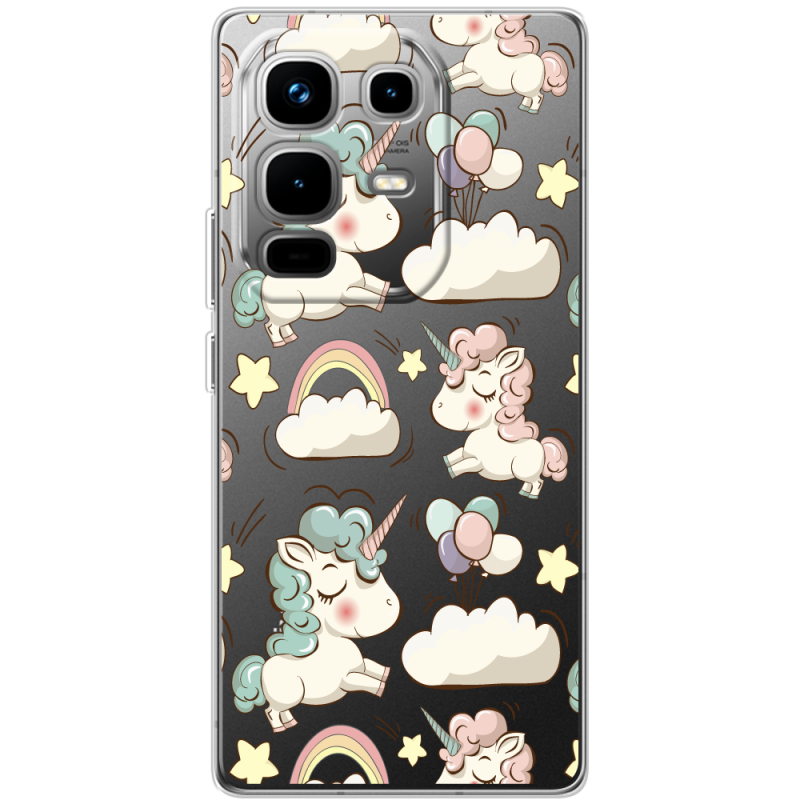 Прозорий чохол BoxFace Infinix Note 50 Unicorns