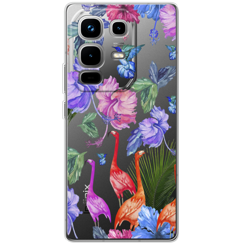 Прозорий чохол BoxFace Infinix Note 50 Flamingo